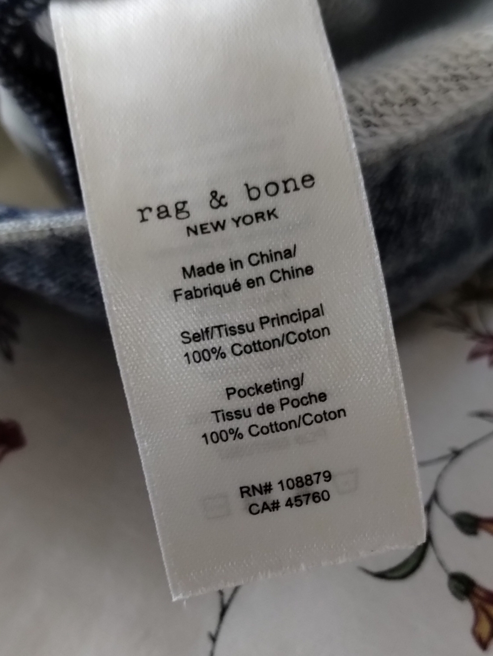 rag & bone Miramar Sofie Cotton Terry Wide-Leg Jeans 29 - Picture 9 of 10